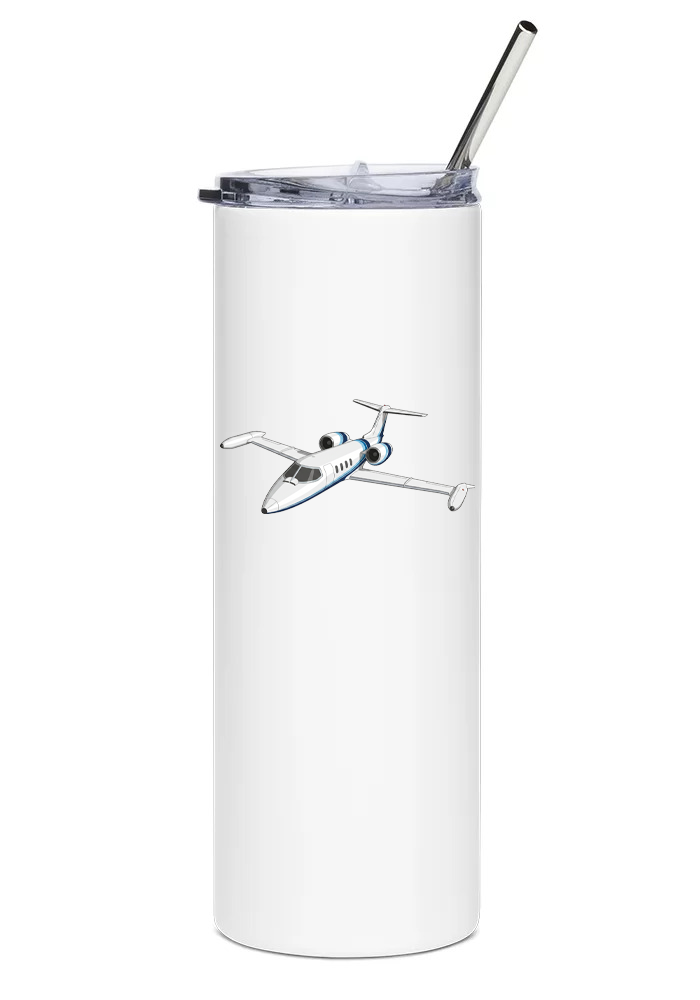 Learjet 36 water tumbler