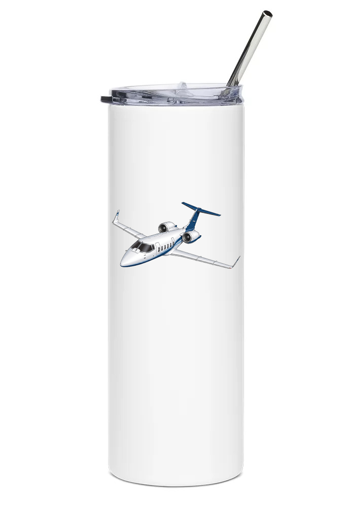 Bombardier Learjet 60 water tumbler