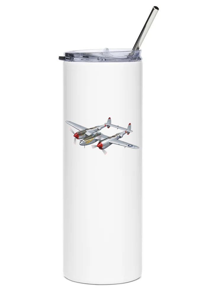 Lockheed P-38 Lightning water tumbler