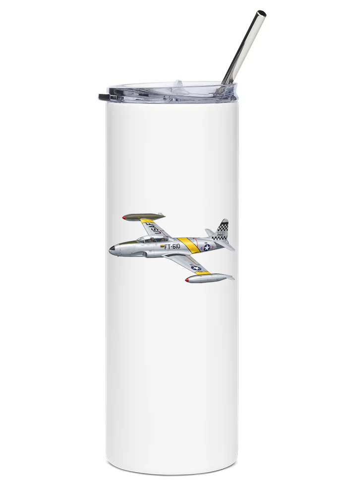 Lockheed T-33 Shooting Star water tumbler