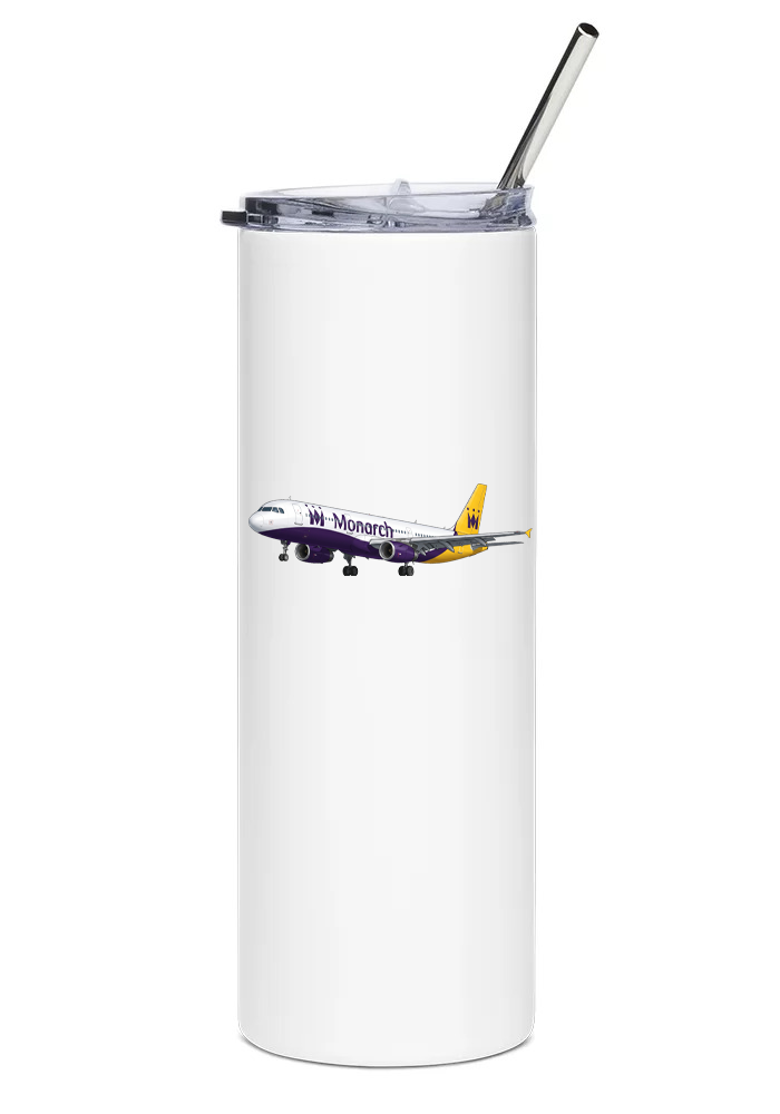 Monarch Airlines Airbus A320 water tumbler