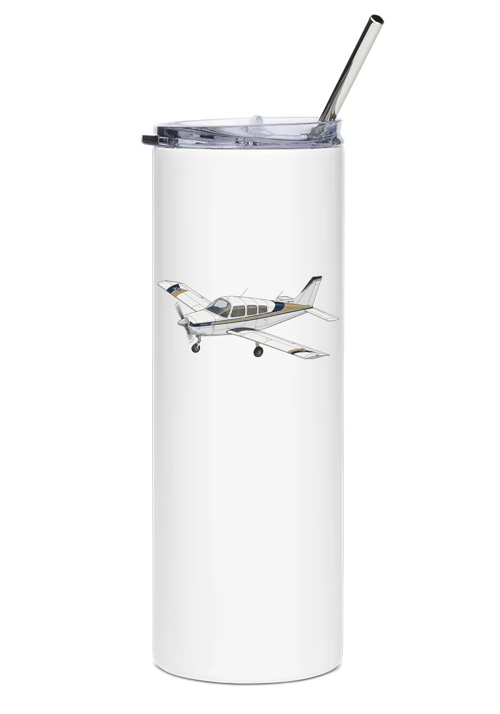 Beechcraft A23 Musketeer water tumbler