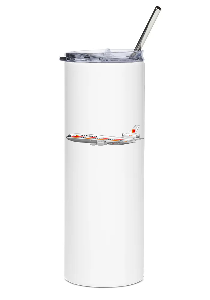 National Airlines McDonnell Douglas DC-10 water tumbler