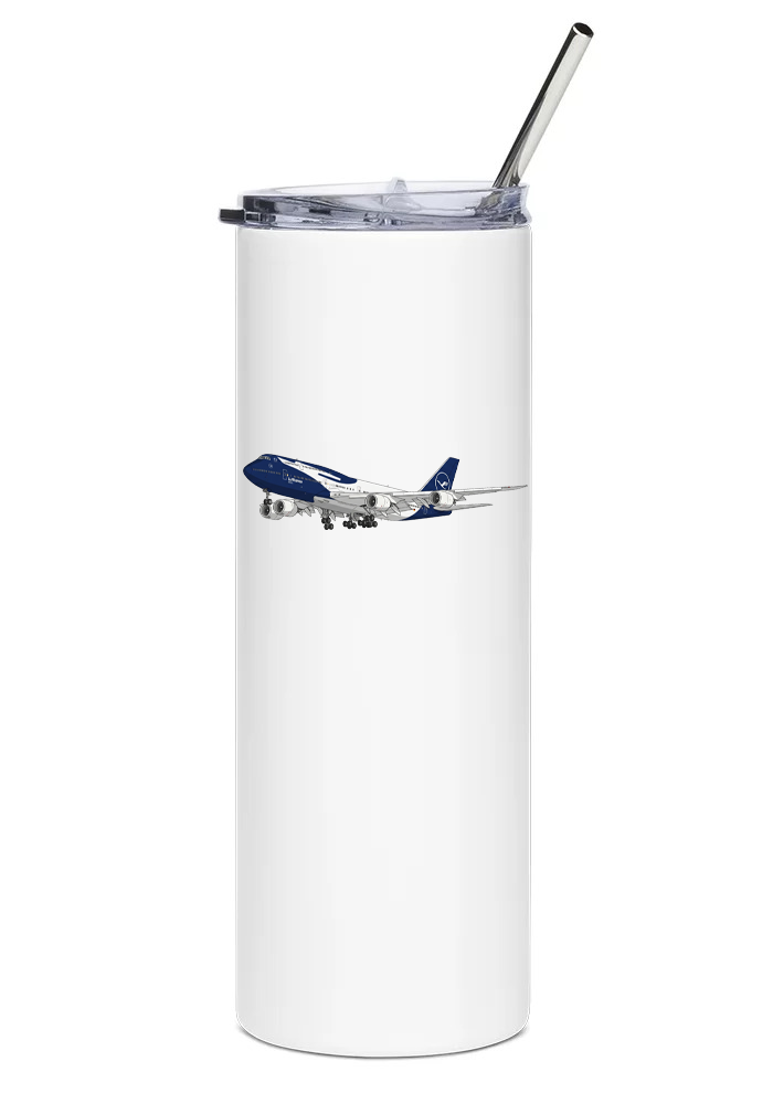 Lufthansa Boeing 747-8 'Niedersachsen' water tumbler