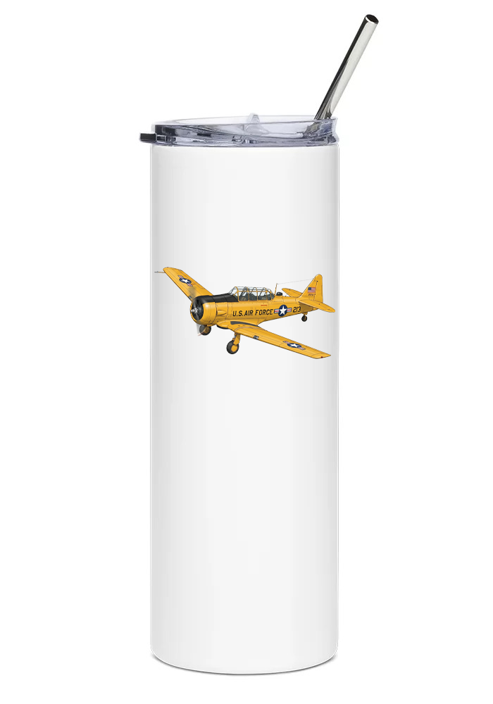 North American T-6 Texan water tumbler