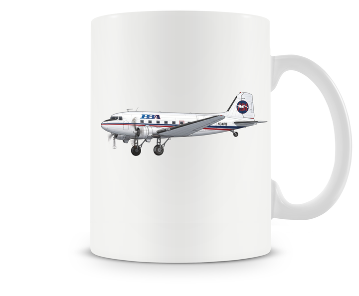 Provincetown-Boston Airlines Douglas DC-3 mug