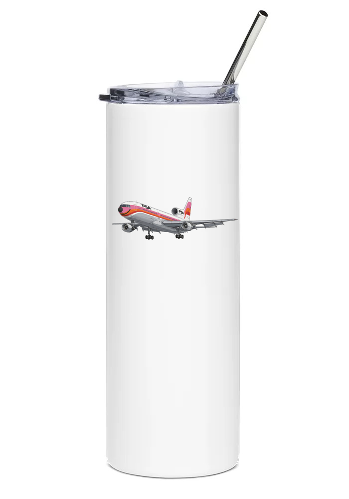 PSA Lockheed L-1011 TriStar water tumbler