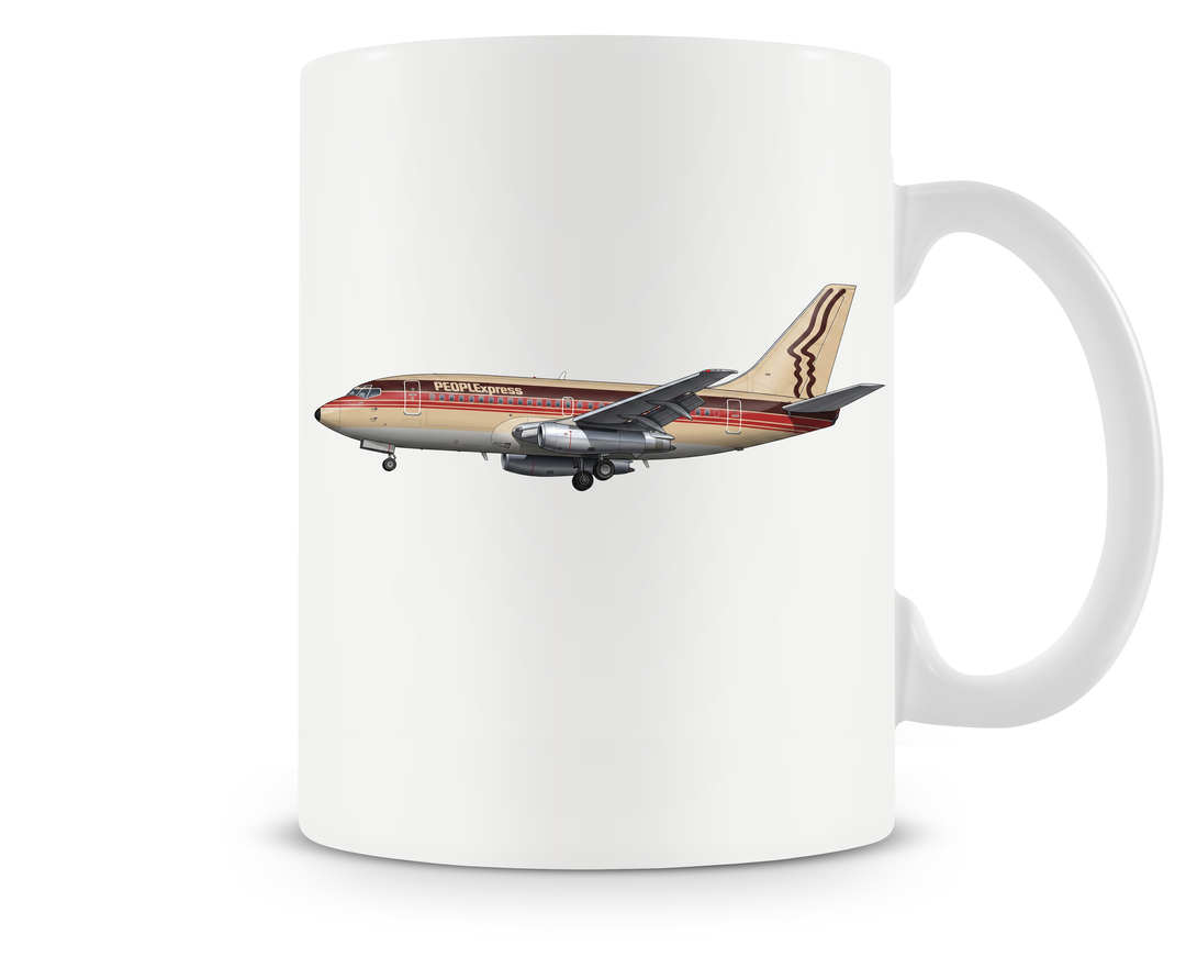 People Express Airlines Boeing 737 mug