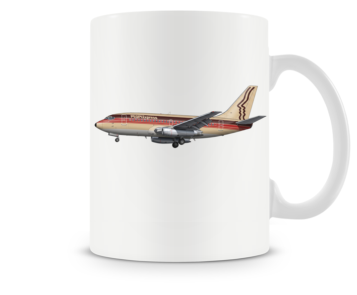 People Express Airlines Boeing 737 mug