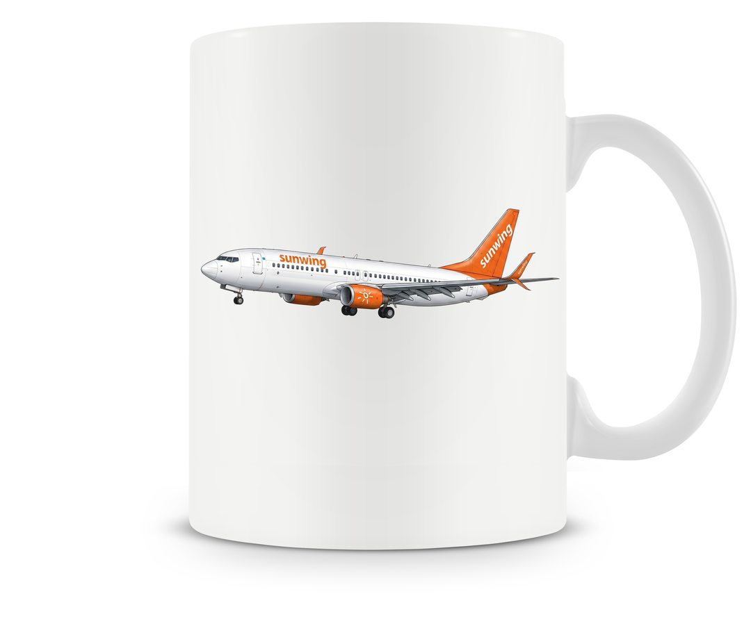 Sunwing Airlines Boeing 737 MAX mug