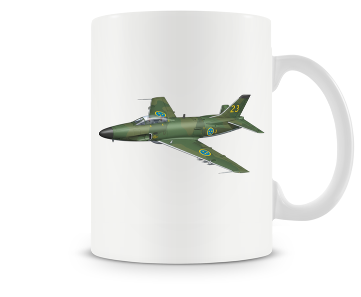 Saab 32 Lansen mug