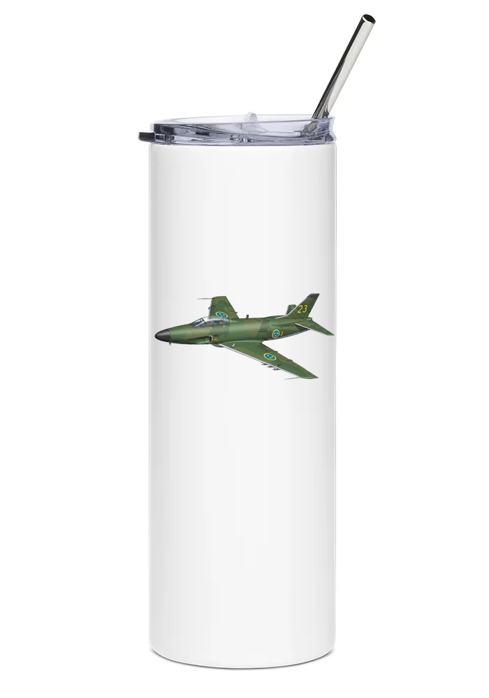 Saab 32 Lansen water tumbler