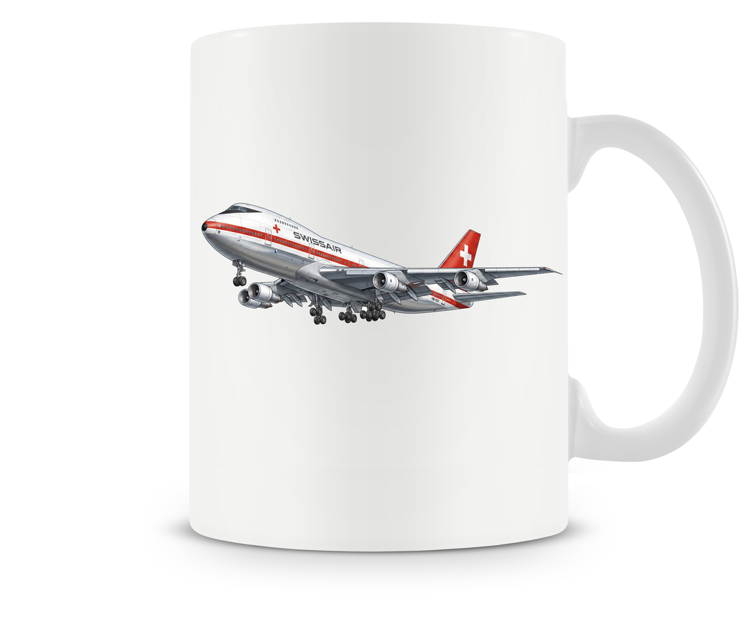 Swissair Boeing 747 mug