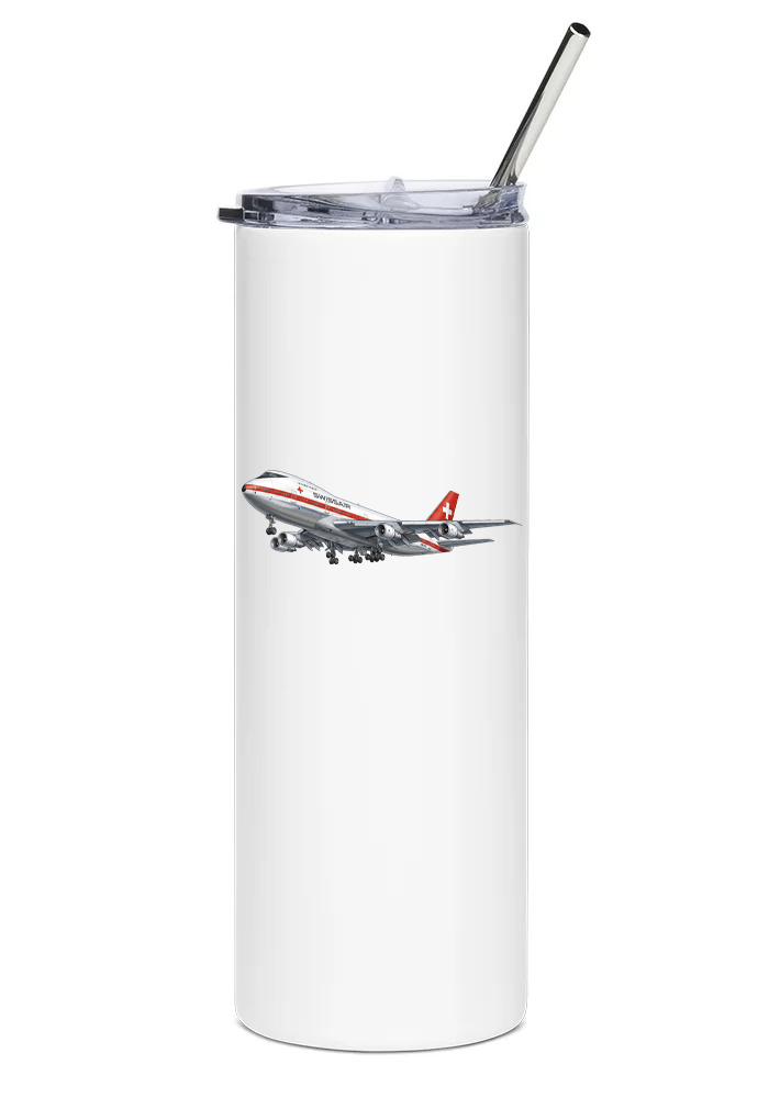 Swissair Boeing 747 water tumbler