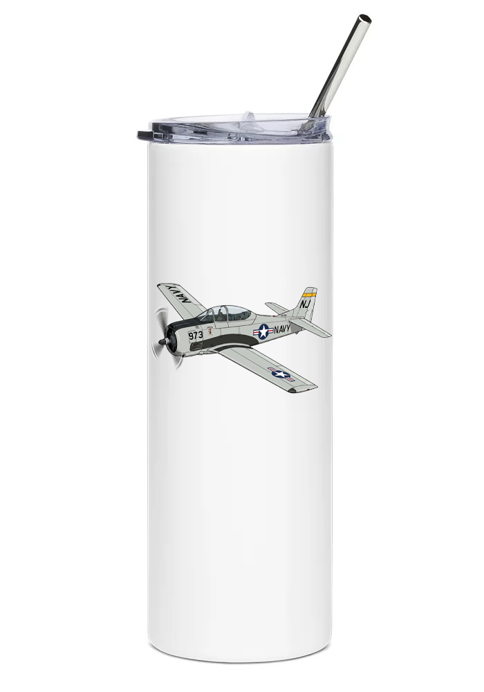 North American T-28 Trojan water tumbler