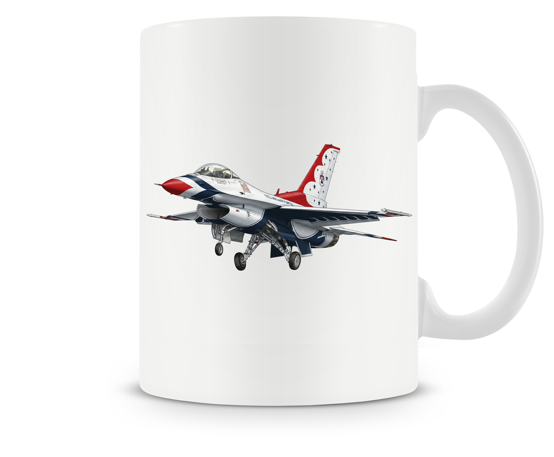 General Dynamics F-16 'Thunderbirds' with Gear Down mug