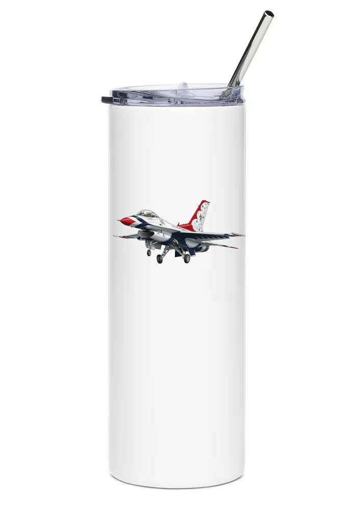 General Dynamics F-16 'Thunderbirds' with Gear Down water tumbler