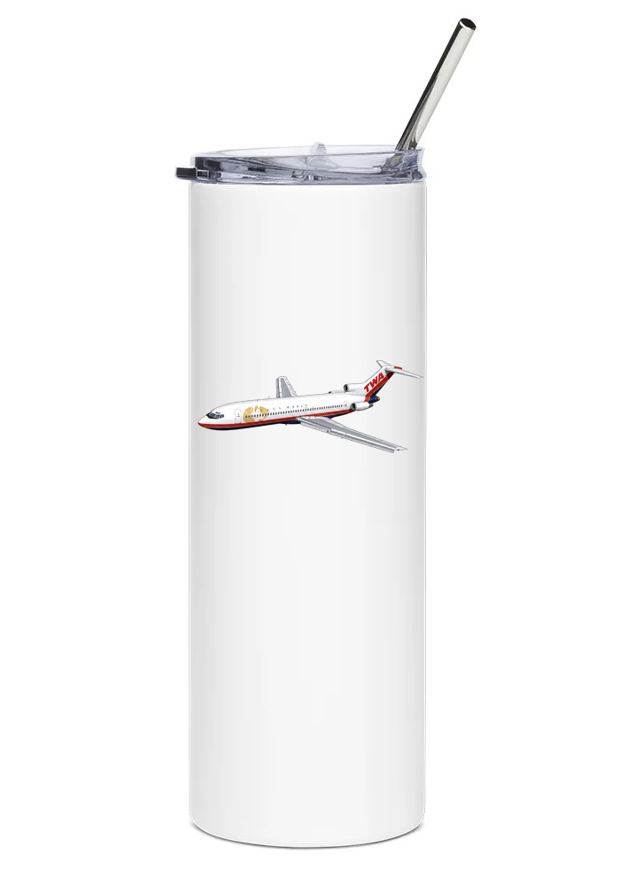 TWA Boeing 727-200 water tumbler