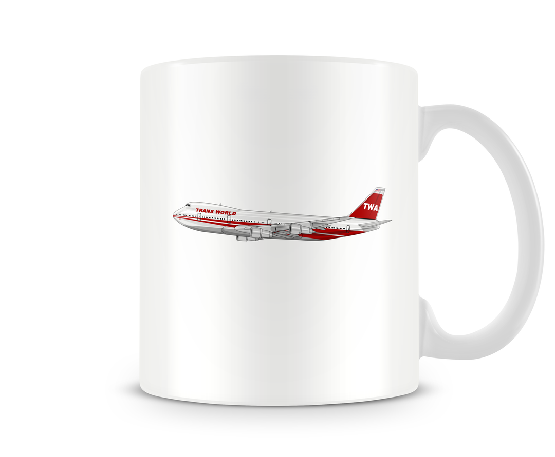 TWA Boeing 747 Mug