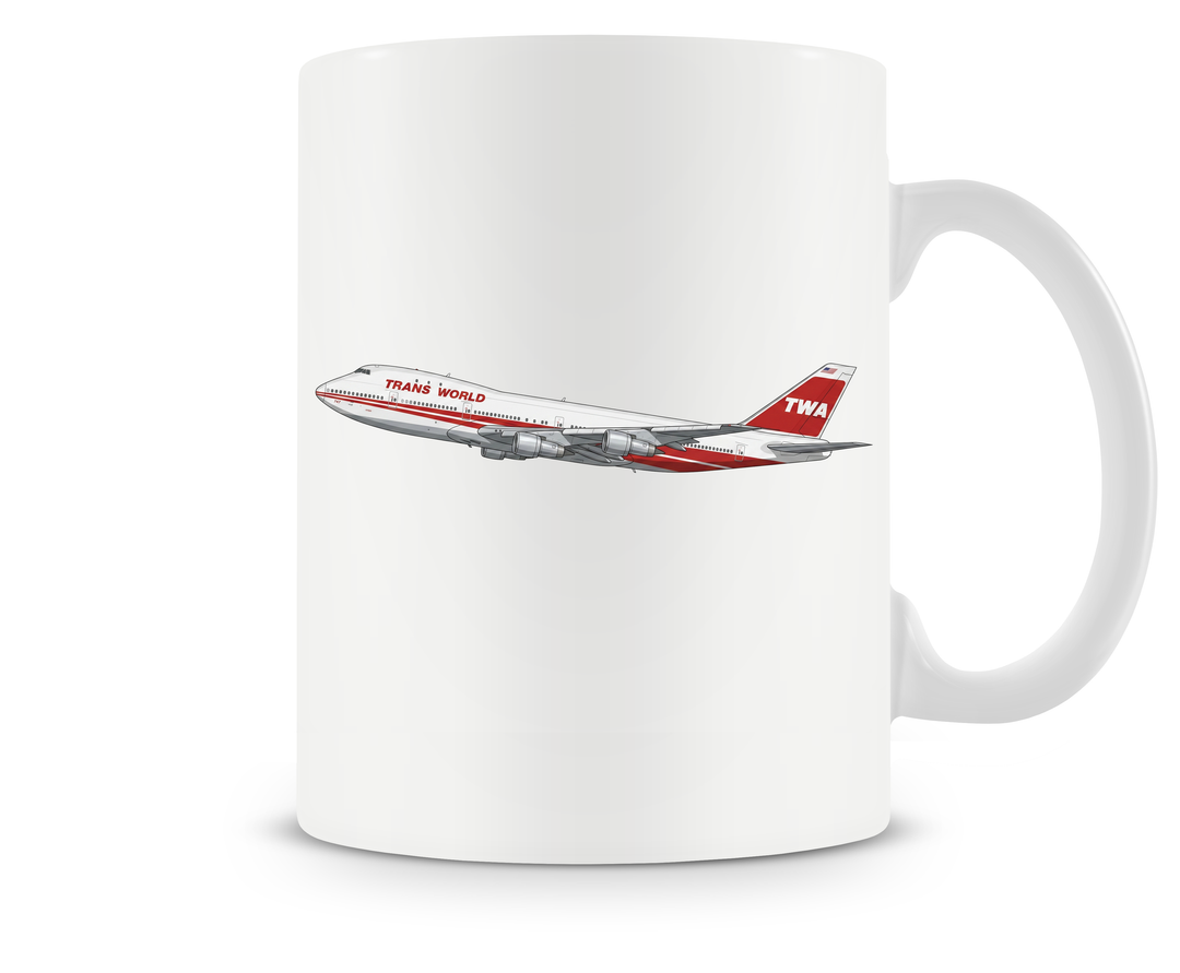 TWA Boeing 747 Mug
