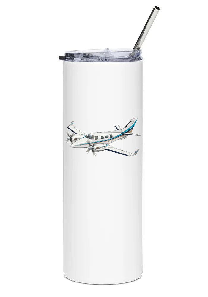 Beechcraft Duke with Royal Turbine water tumbler