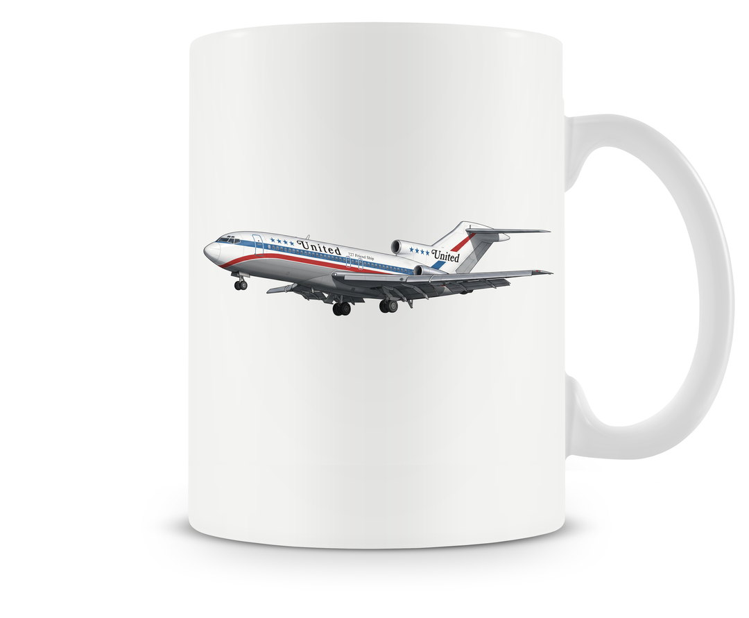 United Airlines Boeing 727 mug