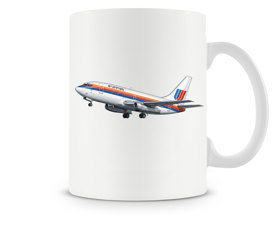 United Airlines Boeing 737-200 mug