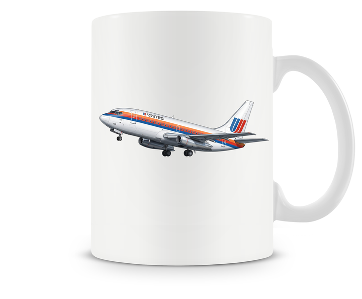 United Airlines Boeing 737-200 mug
