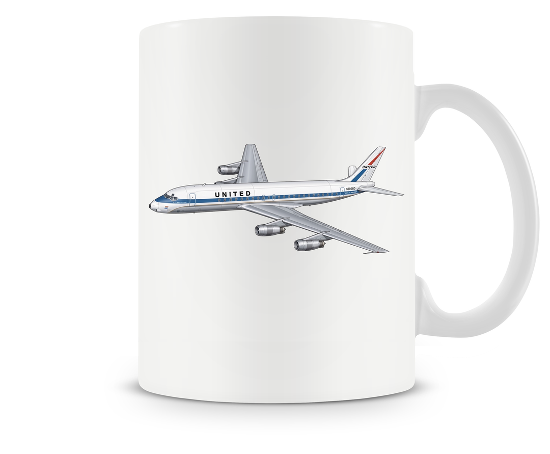 United Airlines Douglas DC-8 mug