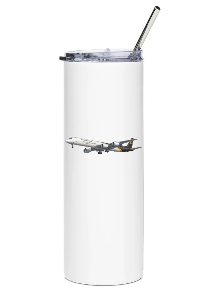 UPS Douglas DC-8 Super 70 water tumbler