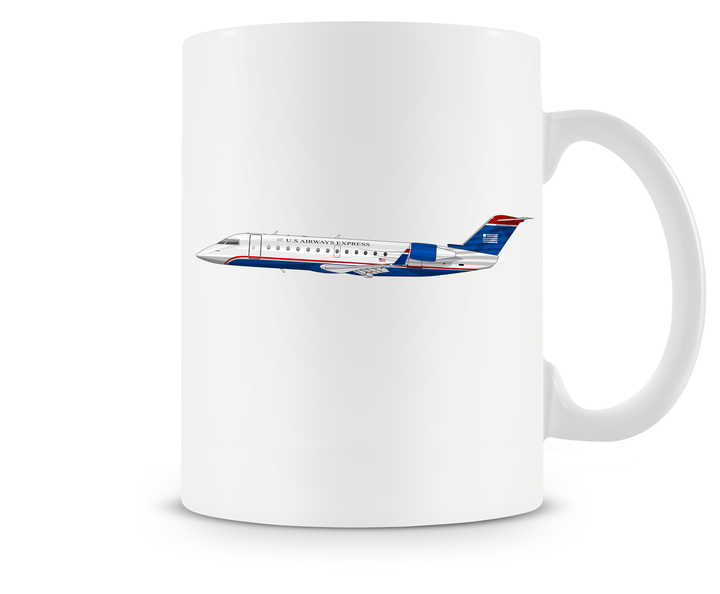 US Airways Express Bombardier CRJ200 Mug 15oz