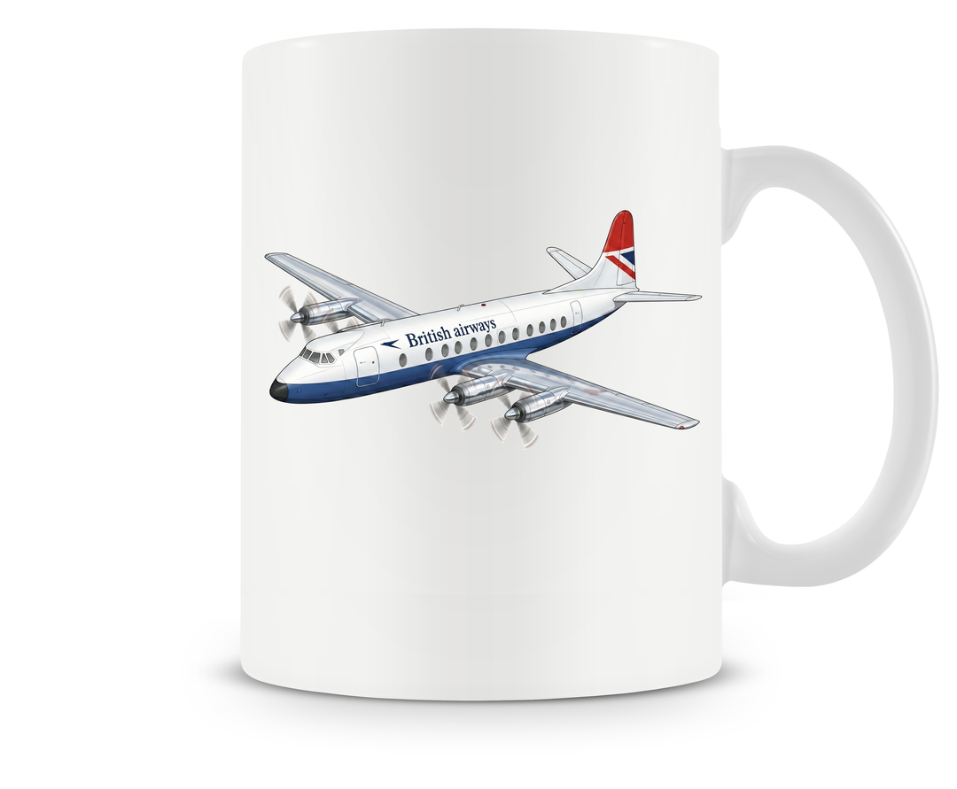 British Airways Vickers Viscount mug