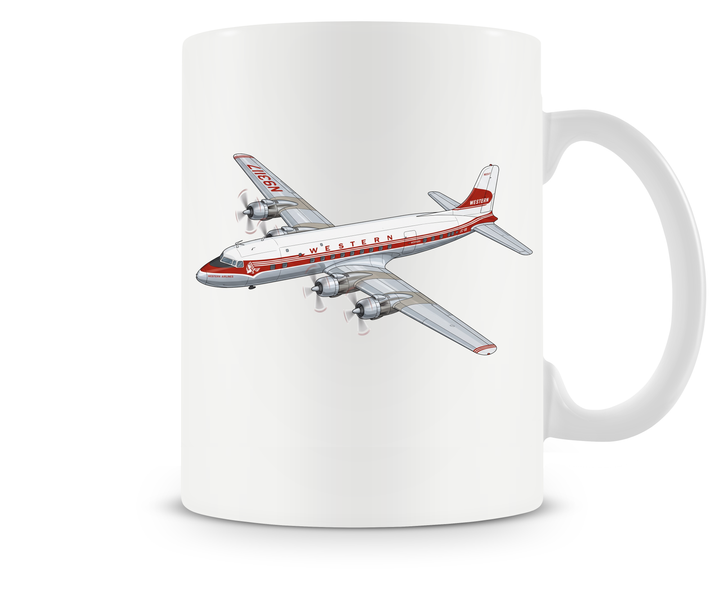 Western Airlines Douglas DC-6 mug