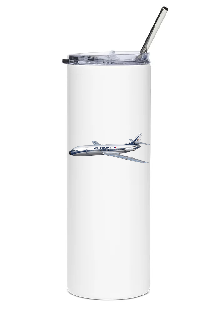 Air France Sud Aviation Caravelle water tumbler