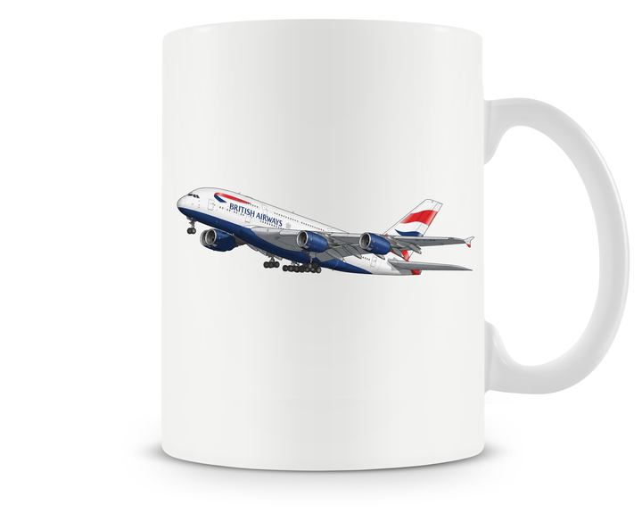 British Airways Airbus A380 mug
