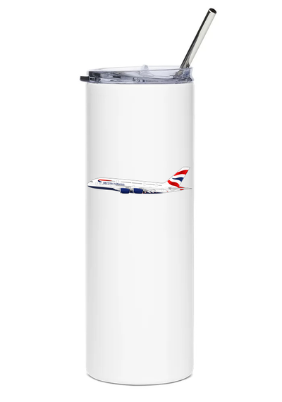 British Airways Airbus A380 water bottle