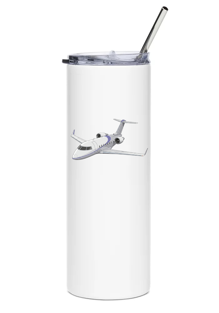 Bombardier Challenger 605 water tumbler