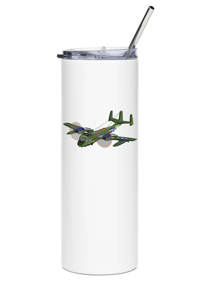 Grumman OV-1 Mohawk water tumbler