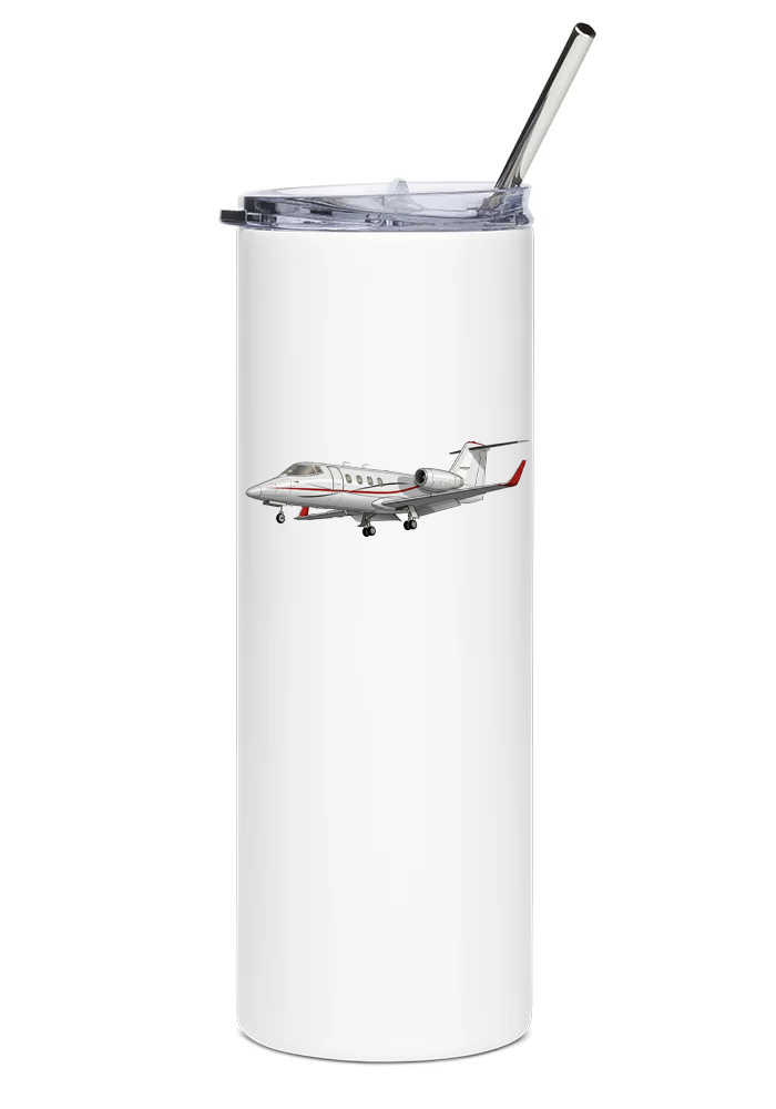 Learjet 55 water tumbler