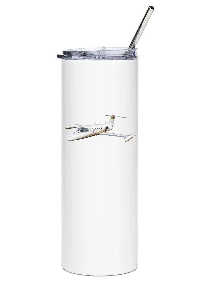 Learjet 25G water tumbler