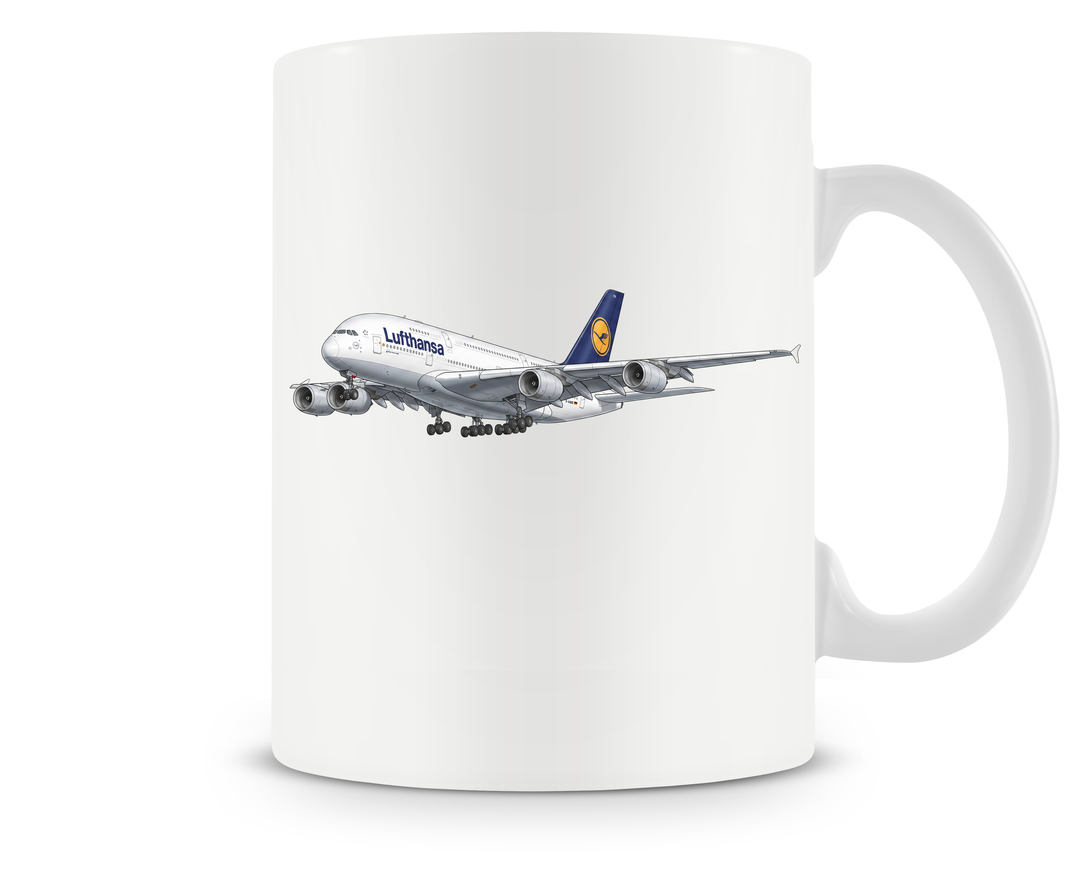Lufthansa Airbus A380 mug