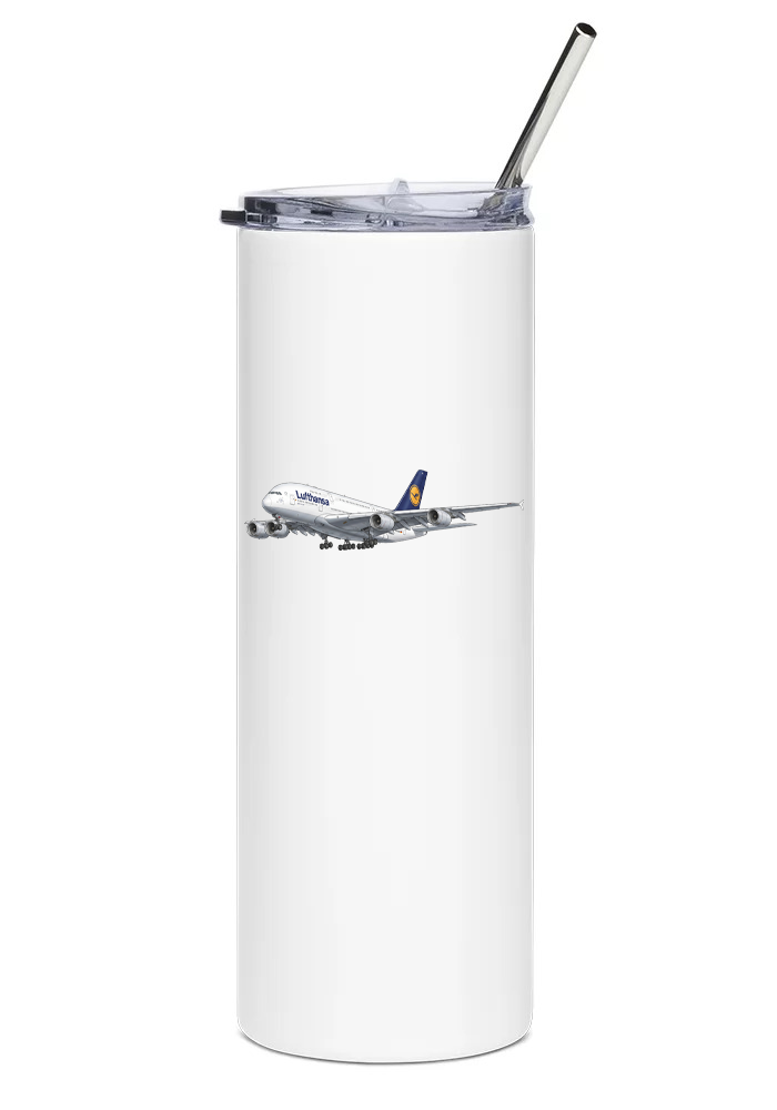 Lufthansa Airbus A380 water tumbler
