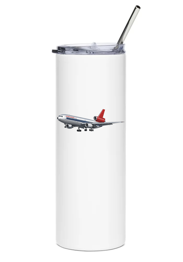 Northwest Airlines McDonnell Douglas DC-10 water tumbler