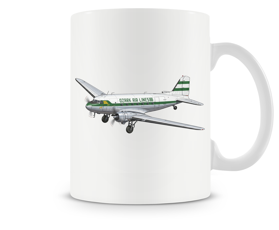 Ozark Airlines Douglas DC-3 mug