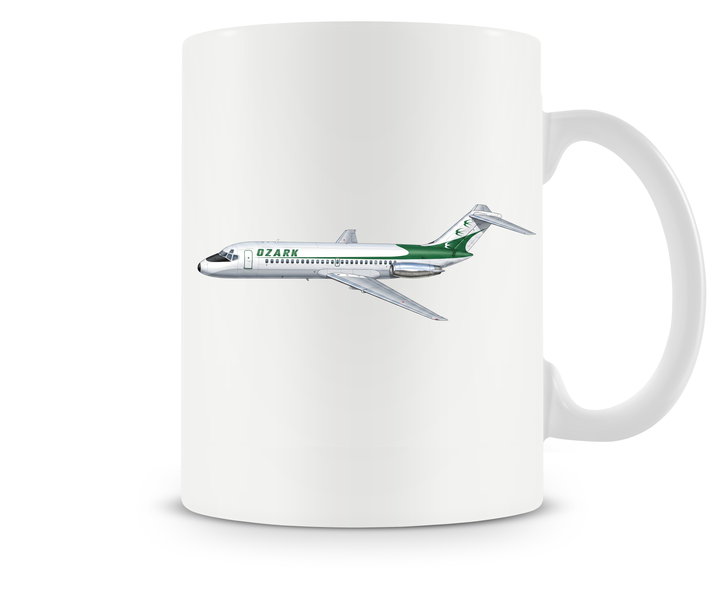 Ozark Air Lines Douglas DC-9 mug
