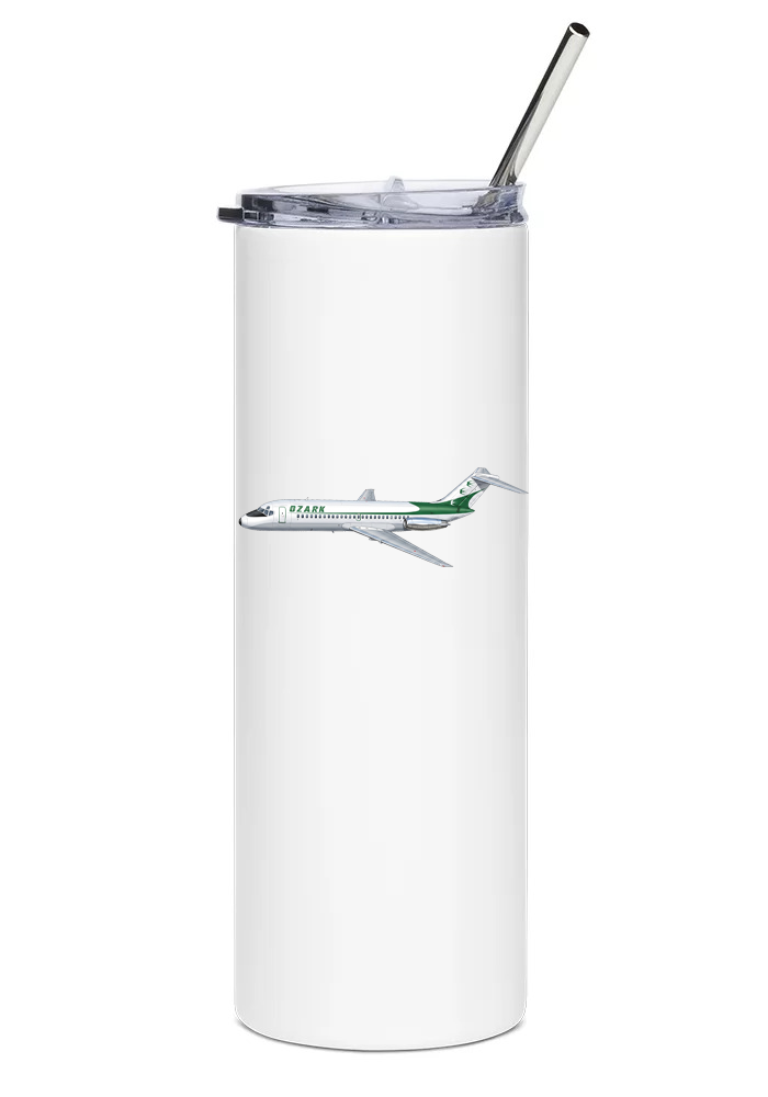 Ozark Air Lines Douglas DC-9 water tumbler