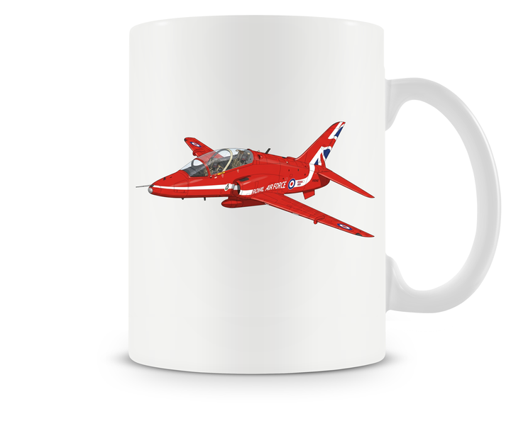Red Arrows BAE Hawk mug