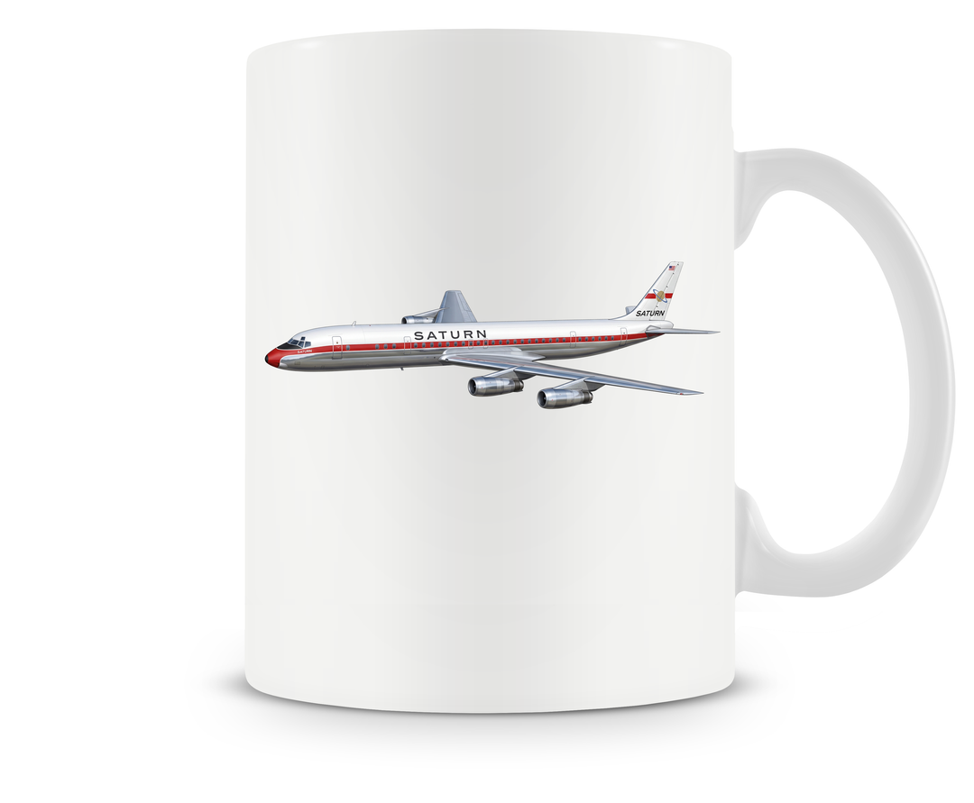 Saturn Airways Douglas DC-8 mug