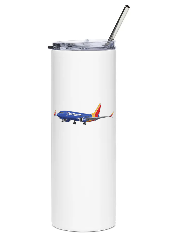 Southwest Airlines Boeing 737 MAX water tumbler