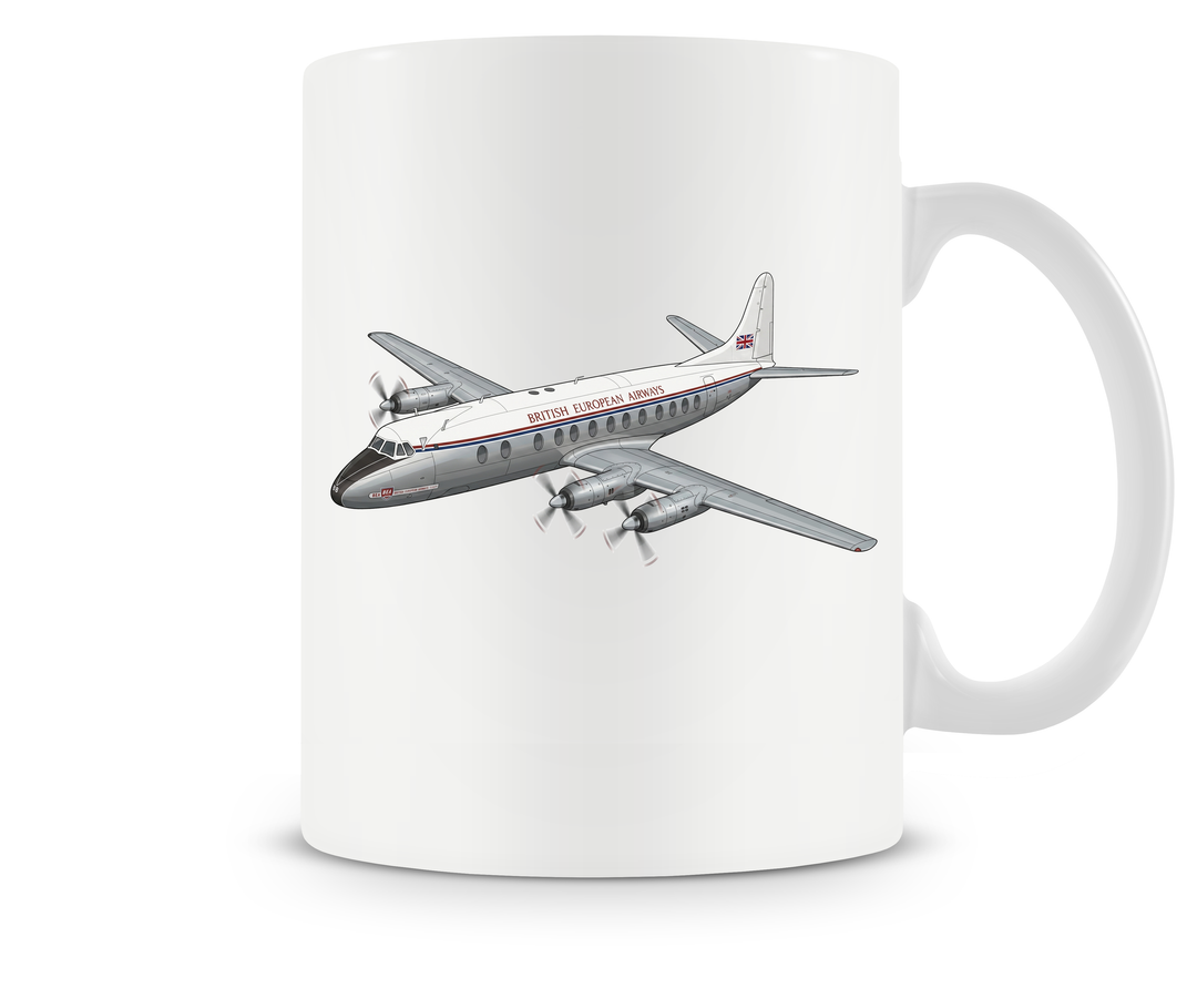 British European Airways Vickers Viscount mug